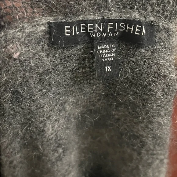 Eileen Fisher shawl-collar cardigan 1X - Picture 2 of 6
